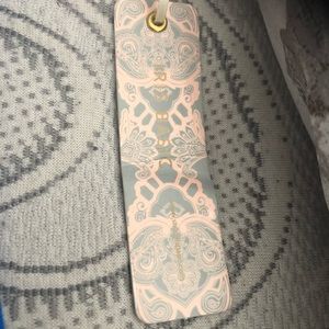 Blue dress with floral on it